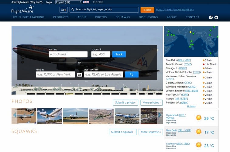 Best Travel and Tourism Website Design 17 Flightaware