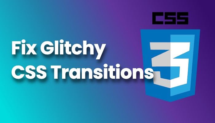 Avoiding glitchy CSS transitions on hover