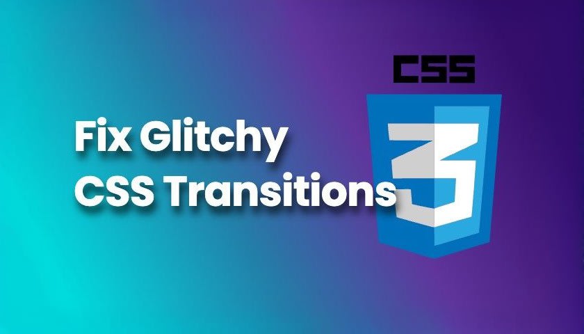Avoiding glitchy CSS transitions on hover