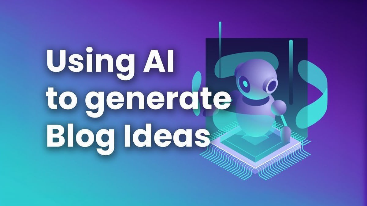 Using AI to generate blog ideas