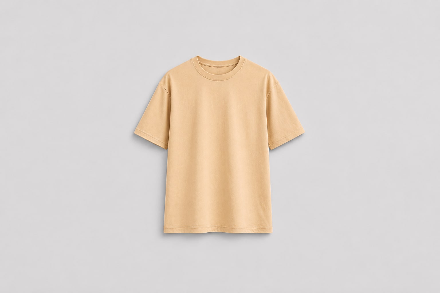 Sand Beige -a foundation piece — Men's Heavyweight 220 GSM Oversized T-Shirt | PRAUXE