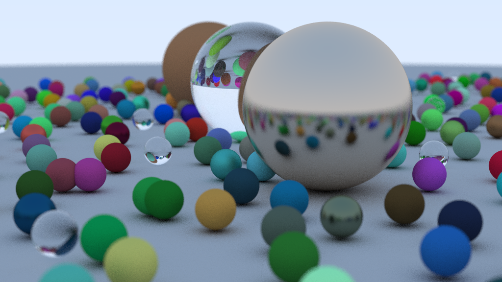 An image generated by a ray tracing program written in Forth