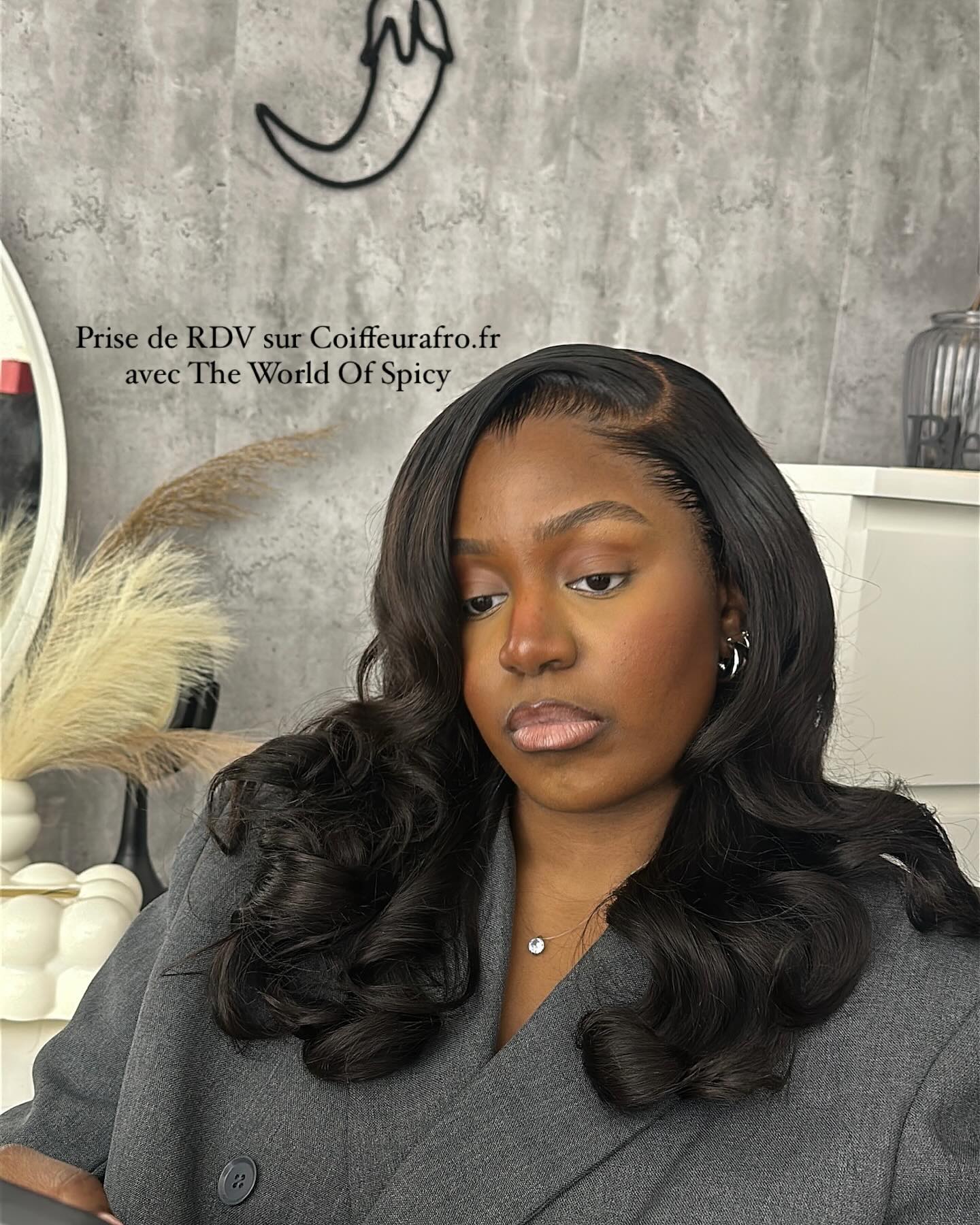 Knotless braids réalisées à Clamart, tresses sans nœud sur cheveux naturels. (4)