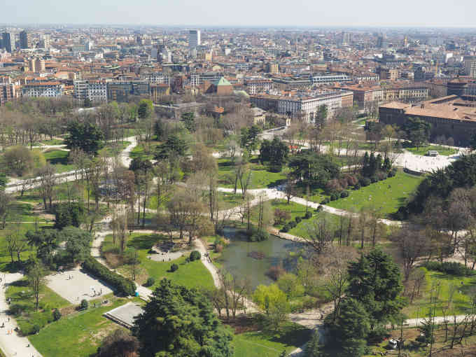 Aerial View of Milan