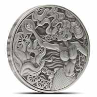Buy 2025 1 oz Antique Samoa Silver Mermaid and Pearl Coin