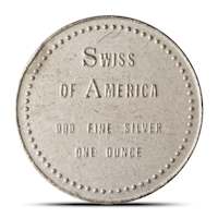 珍品　1オンス スイス　Fine Silver NDS 1 oz Silver Swiss of America Round | Draper Mint - Provident Metals™