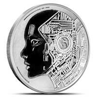 銀貨 チャド AI(人工知能) 純銀 1オンス 1oz 特殊枠付き 3万枚限定 Buy 2025 1 oz Republic of Chad Silver AI Coin (BU) | BullionMax ™