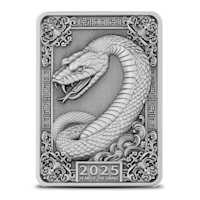 2025 Antique Fiji Snake Rectangular 1 oz Silver Coin - Provident