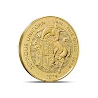 Buy 2024 1/4 oz British Gold Tudor Beasts Seymour Unicorn Coin (BU