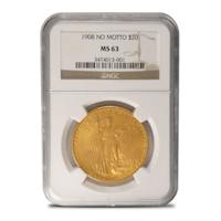 1908 Pre-33 $20 Saint Gaudens Double Eagle Gold Coin 