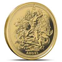 Buy 2025 1/2 Gram Isle of Man Gold Angel Coin | BullionMax ™