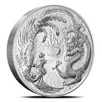 2019 Australian Dragon and Phoenix 10 oz Silver Coin - Provident