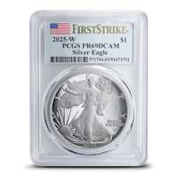 2025-W Proof American Eagle 1 oz Silver Coin PCGS PR69 DCAM FS
