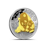 Buy 2024 30 Gram Chinese Silver Panda Coin (Gilded, BU) | BullionMax ™