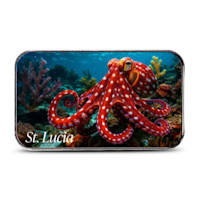2025 Colorized EC8 St. Lucia Caribbean Reef Octopus 1 oz Silver