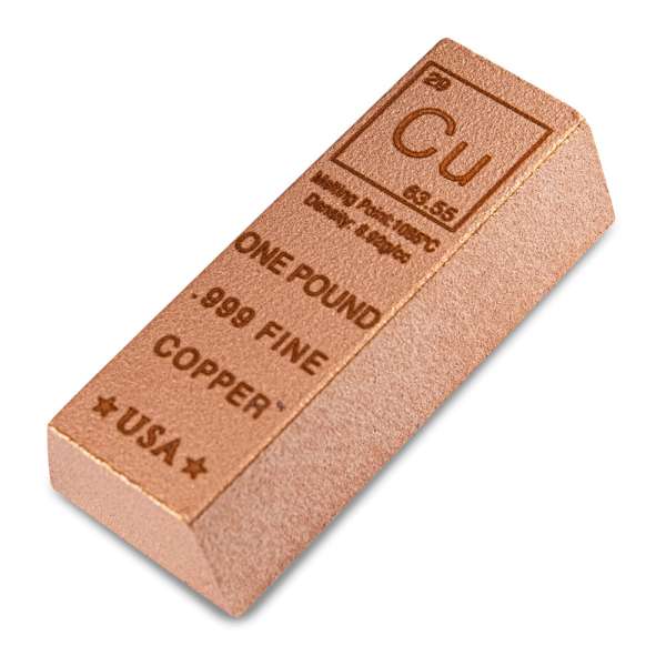 Buy 1 Pound Copper Bullion Loaf Bars (New, .999 Pure) - Silver.com