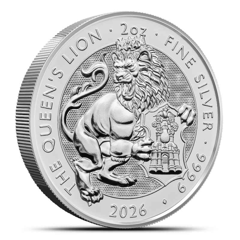 Buy 2026 2 oz British Silver Tudor Beasts Queen's Lion Coin