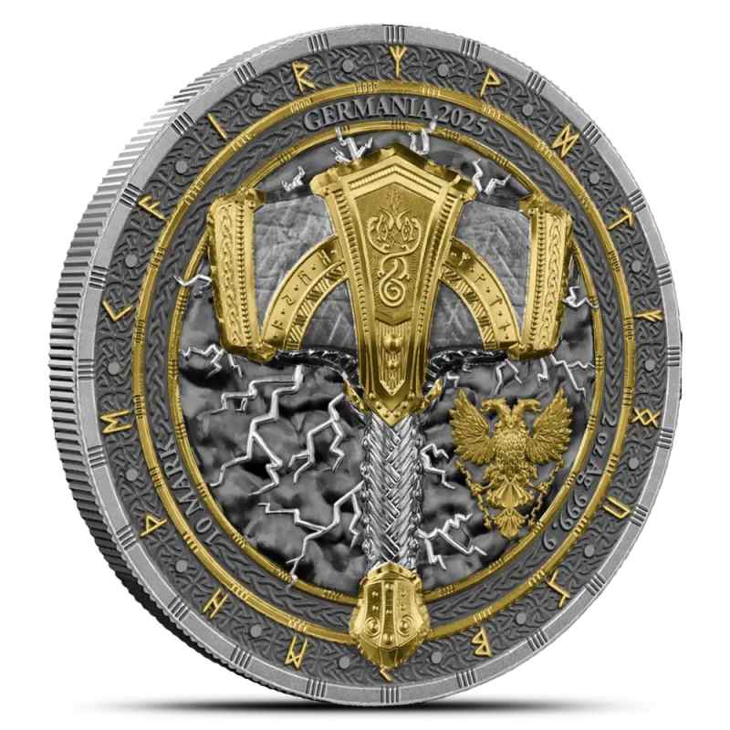 Buy 2025 2 oz Germania Mint Artefacts Mjölnir Ultra High Relief