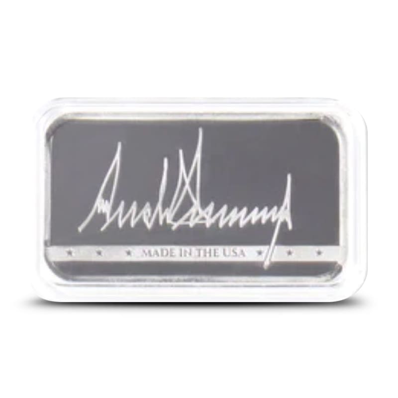 Buy 1 oz Colorized Donald J Trump Presidential Silver Bar (New