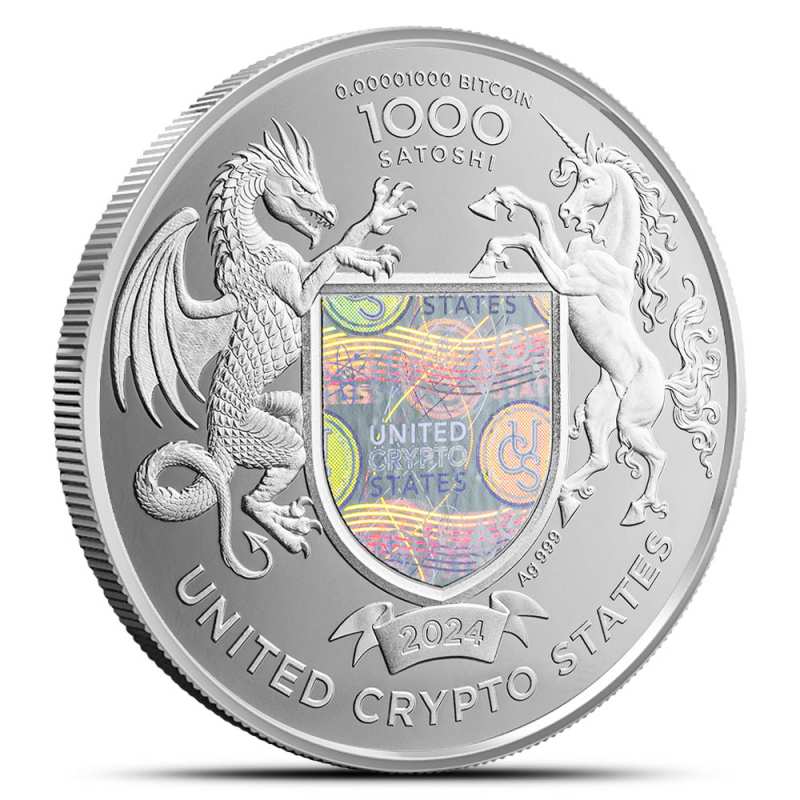 Buy 2024 1 oz Proof United Crypto States Liberty Silver Indian