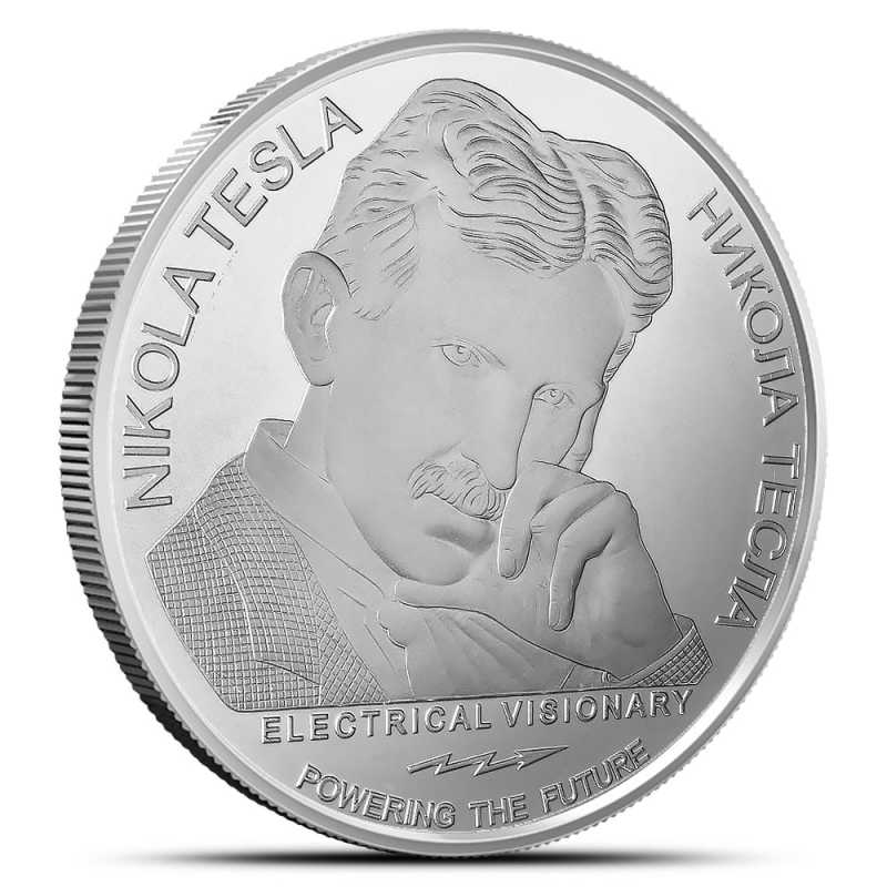 Buy 2024 1 oz Republic of Serbia Silver Nikola Tesla Hydroelectric