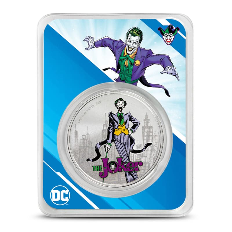 Buy 2024 1 oz Colorized Samoa Silver DC Comics The Joker Coin (BU