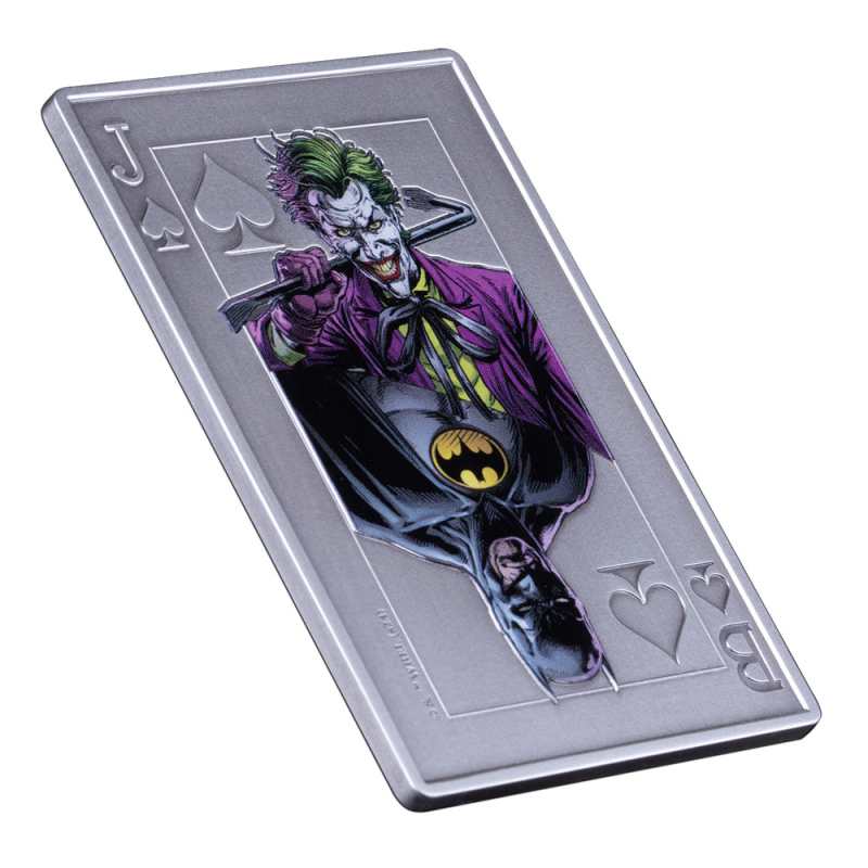 Buy 2024 2 oz Antique Colorized Samoa Batman vs Joker Playing Card