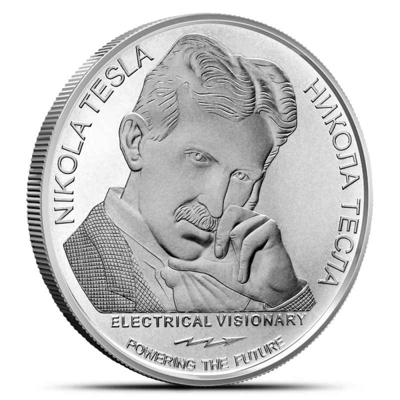 Buy 2023 1 oz Republic of Serbia Silver The Tesla Coil Coin (BU