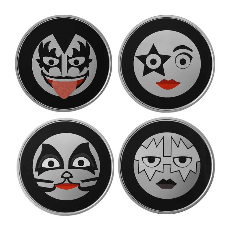 Buy KISS Colorized Creatures of the Night Silver 4-Round Set