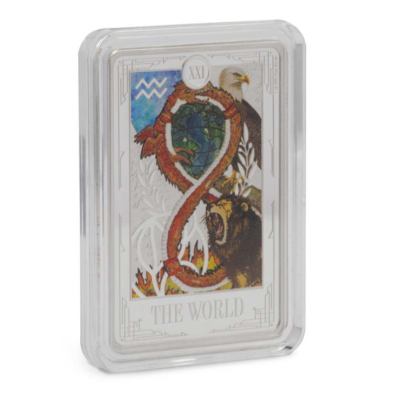 Buy 2025 1 oz Colorized Niue Silver Tarot Cards The World Coin