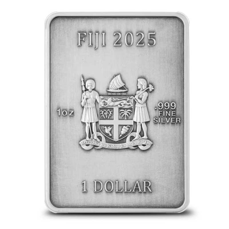 2025 Antique Fiji Snake Rectangular 1 oz Silver Coin - Provident