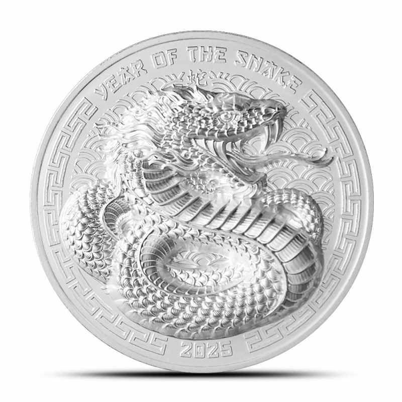 Buy 2025 1 oz Fiji Silver Lunar Year of the Snake Coin (Box + CoA