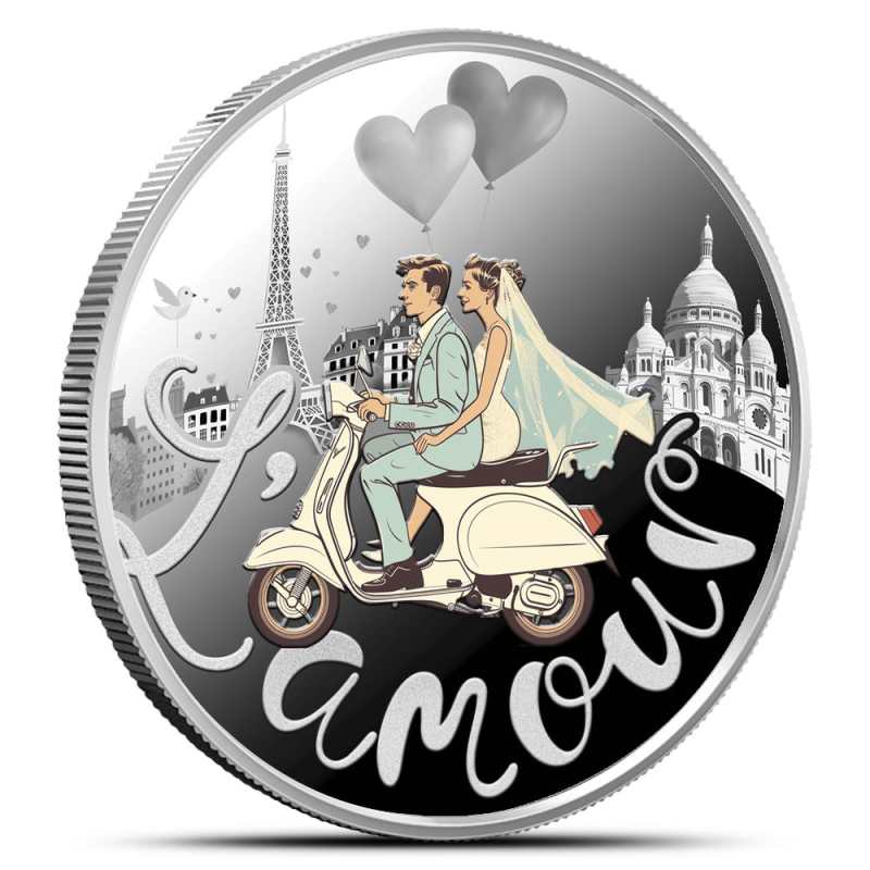Buy 2025 17.5 Gram Colorized Proof Silver Cameroon Wedding Coin