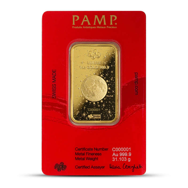 1 oz Gold 2024 Lunar Legend Azure Dragon Bar | PAMP Suisse