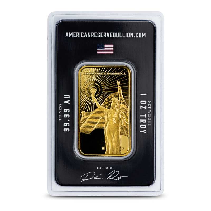 1 oz Gold American Reserve Columbia Goddess Bar | Asahi