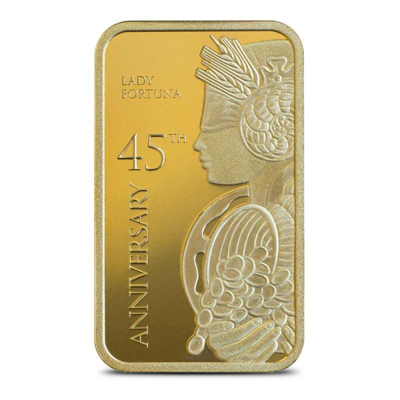 Buy 1 oz PAMP Suisse Lady Fortuna Veriscan 45th Anniversary Gold