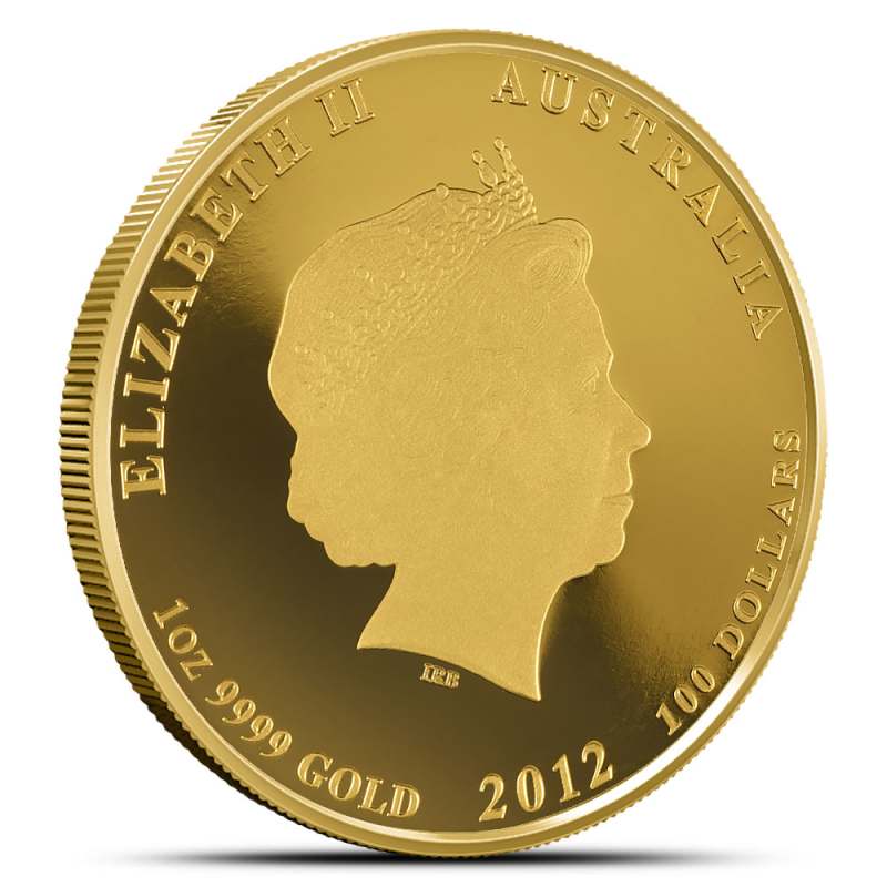 Buy 2012 1 oz Proof Australian Lunar Dragon Gold Coin (Box + CoA