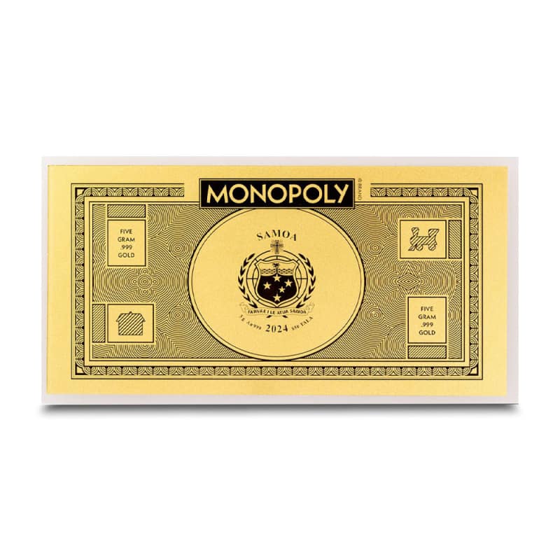 Buy 2024 Gram Monopoly Currency Gold Note (BU) BullionMax ™