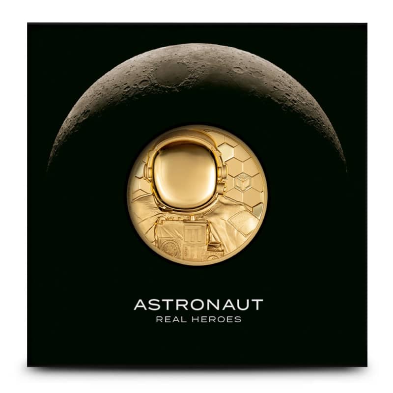 Buy 2024 1 oz Proof Cook Islands Gold Real Hero Astronaut Coin