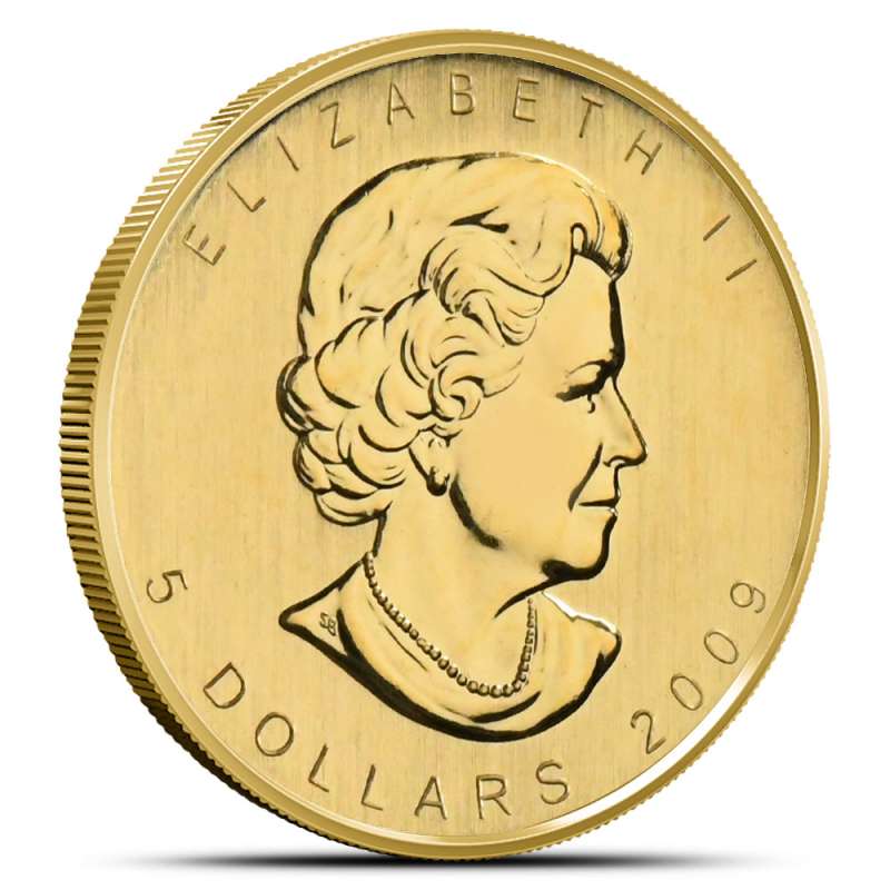 2009 Canadian Maple Leaf 1/10 oz Gold Coin - Provident Metals™