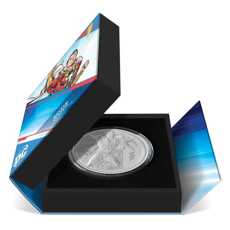 2023 3 oz Proof Niue Silver Classic Superhero Shazam Coin l