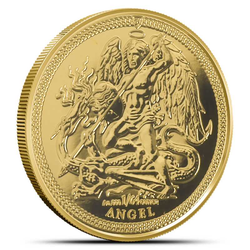 Buy 2025 1/2 Gram Isle of Man Gold Angel Coin | BullionMax ™
