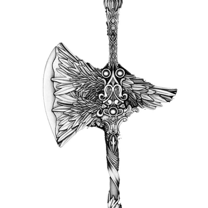 Buy 2.5 oz Antique Silver The Halberd of Raphael Shaped Bar
