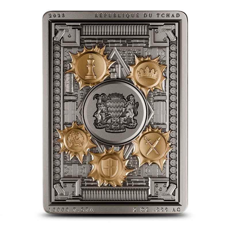 Buy 2025 2 oz Antique Republic of Chad Silver Genovese Crime