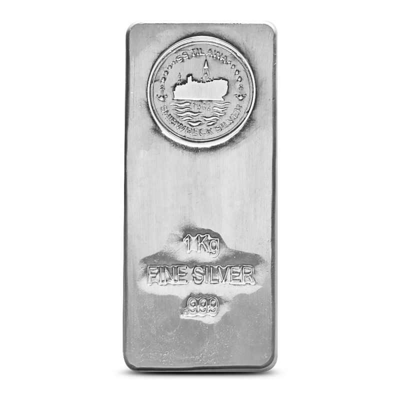 Buy 1 Kilo S.S. Tilawa Shipwreck Silver Bar (New) | BullionMax ™