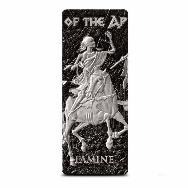 2024 Antique Barbados Four Horsemen of the Apocalypse Silver Coin