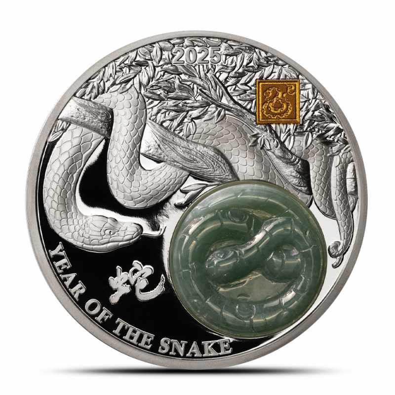 Buy 2025 2 oz Proof Burundi Silver With Jade Year of the