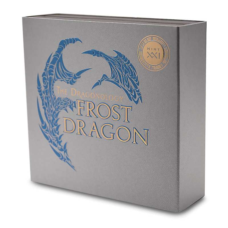 Buy 2024 2 oz Antique Cameroon Silver Dragonology Frost Dragon