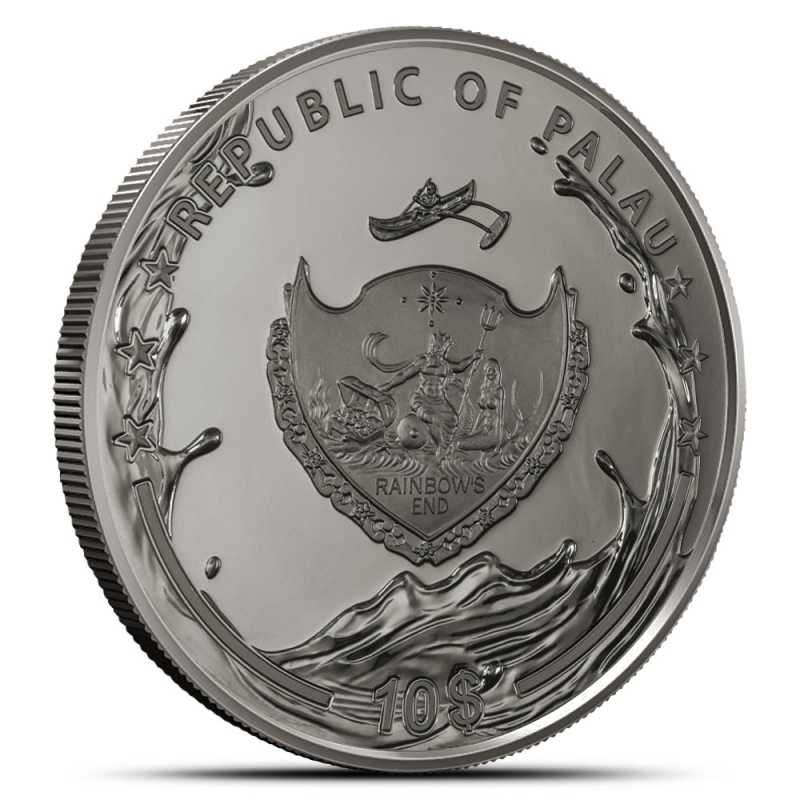 【最高鑑定/初期発行】2024 パラオ 水の女神 2オンス 銀貨 PR70 Buy 2024 2 oz Black Proof Palau Silver Goddess of Water Coin