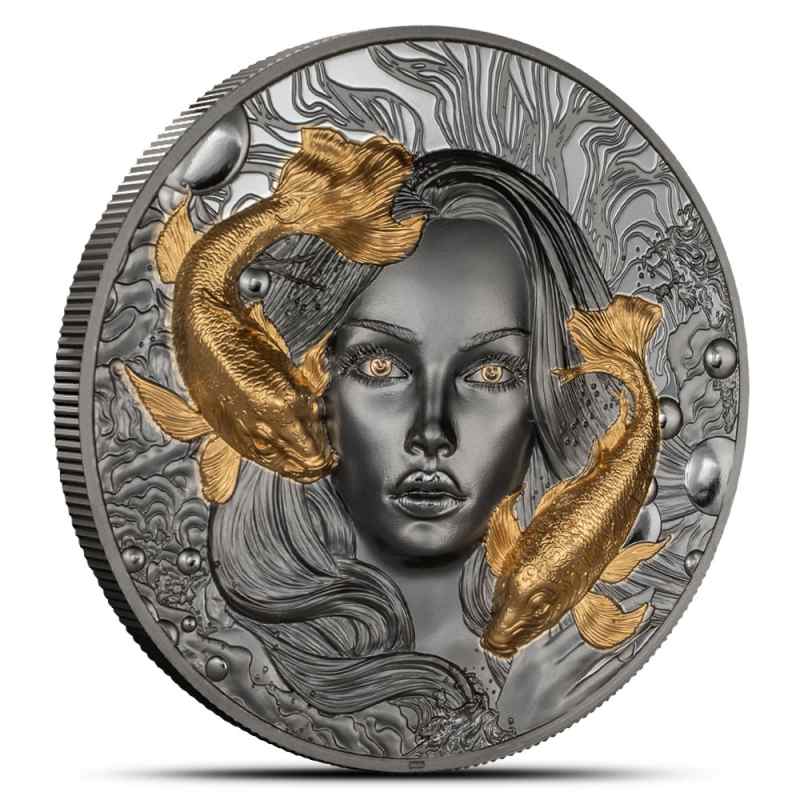 Buy 2024 2 oz Black Proof Palau Silver Goddess of Water Coin